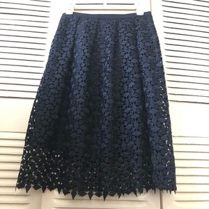 Ann Taylor blue navy skirt